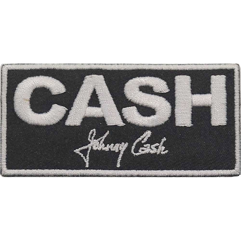 Johnny Cash - Block Patch - Black/White